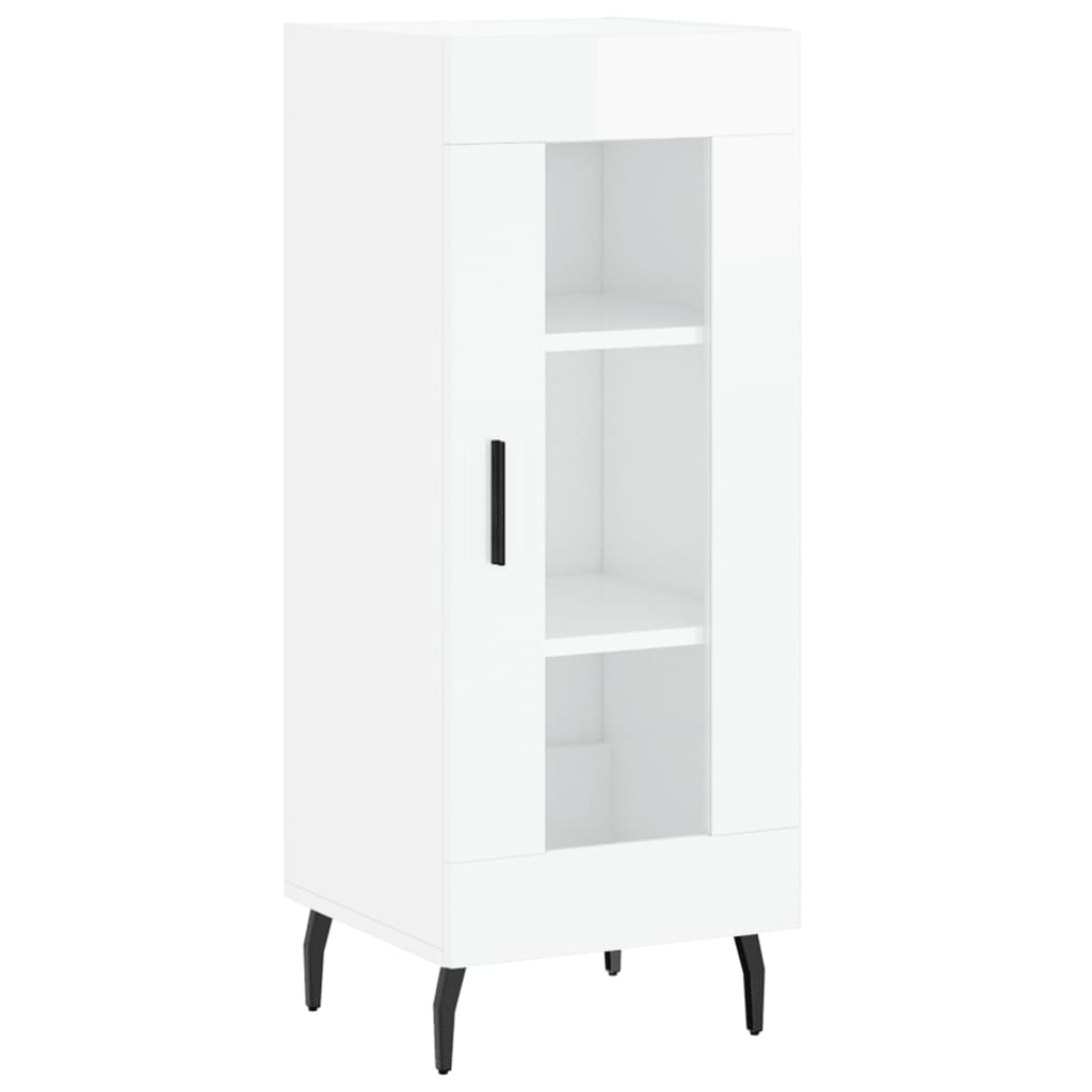 vidaXL Sideboard High Gloss White 34,5x34x90 cm Engineered Wood