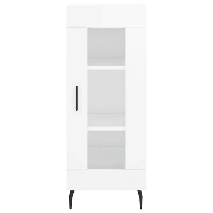 vidaXL Sideboard High Gloss White 34,5x34x90 cm Engineered Wood