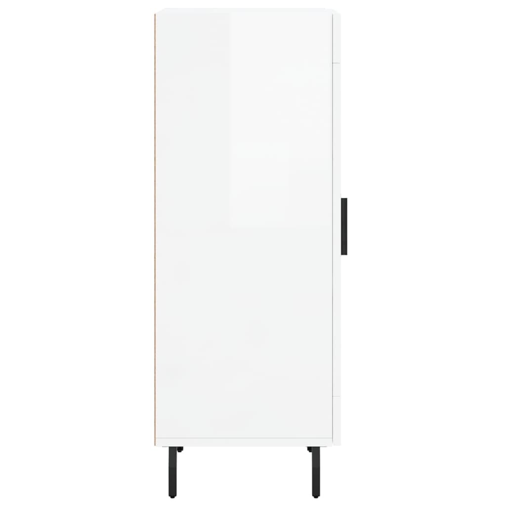 vidaXL Sideboard High Gloss White 34,5x34x90 cm Engineered Wood