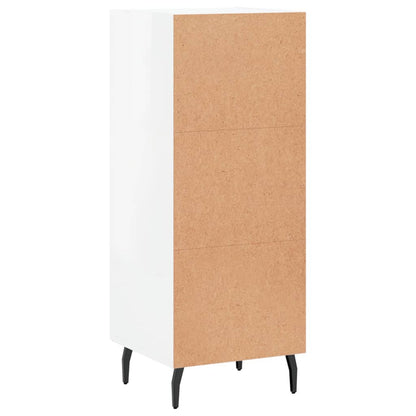 vidaXL Sideboard High Gloss White 34,5x34x90 cm Engineered Wood