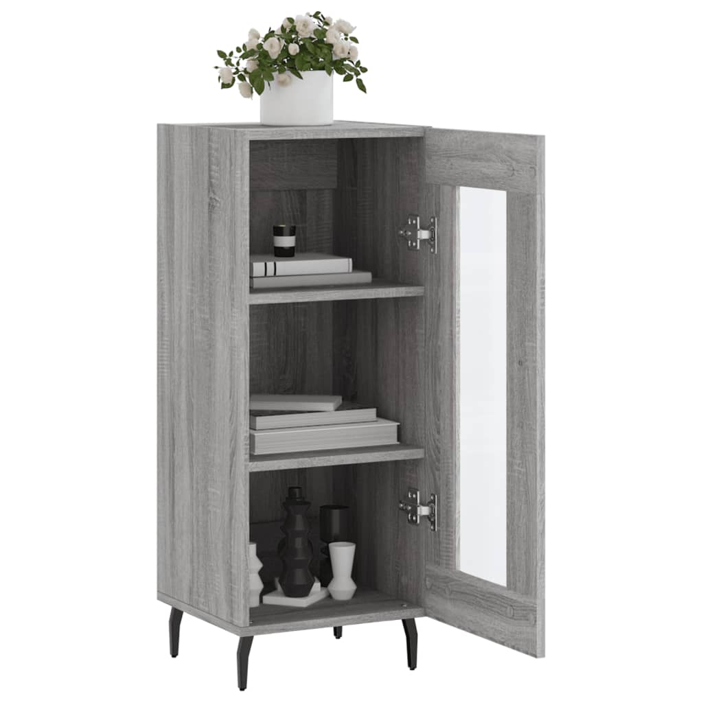 vidaXL Sideboard Grey Sonoma 34,5x34x90 cm Engineered Wood
