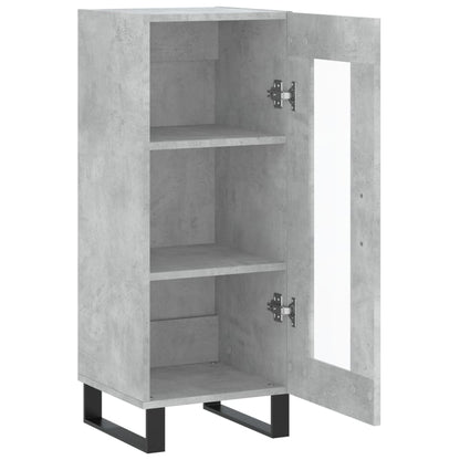 vidaXL Sideboard Concrete Grey 34.5x34x90 cm Engineered Wood