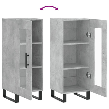 vidaXL Sideboard Concrete Grey 34.5x34x90 cm Engineered Wood