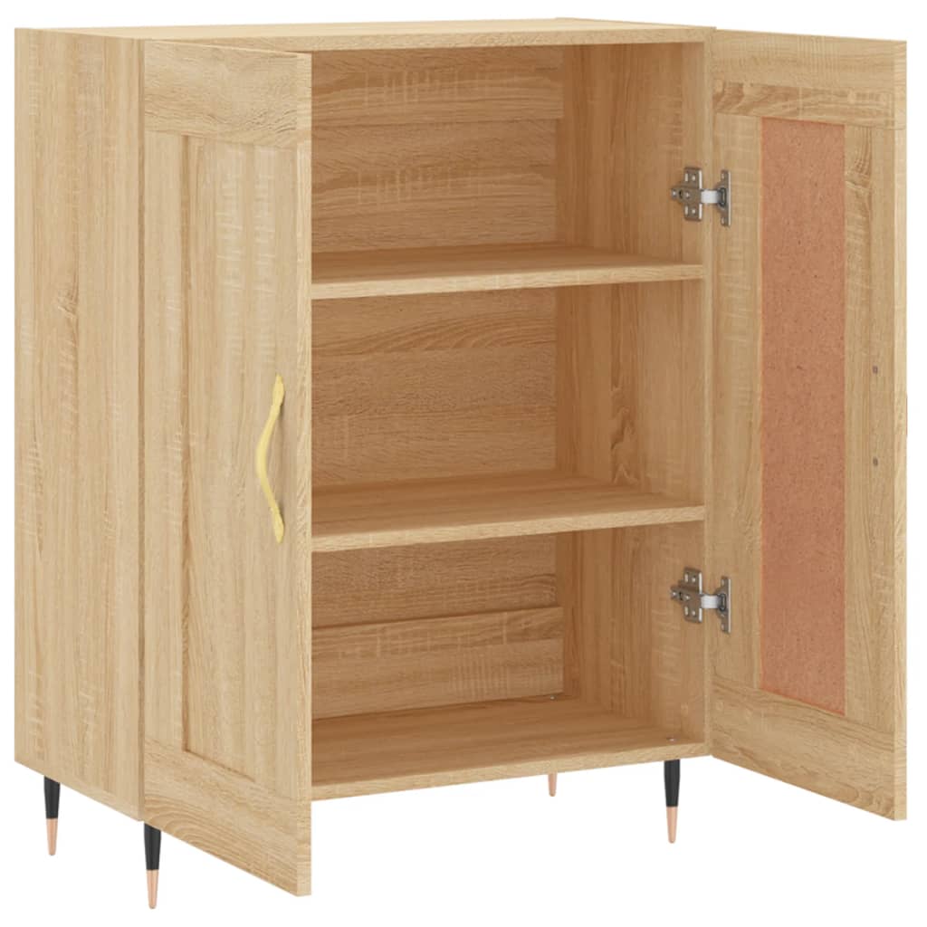 vidaXL Sideboard Sonoma Oak 69.5x34x90 cm Engineered Wood