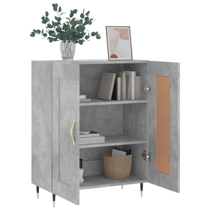 vidaXL Sideboard Concrete Grey 69,5x34x90 cm Engineered Wood