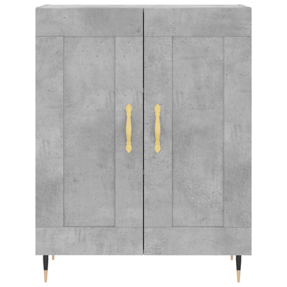 vidaXL Sideboard Concrete Grey 69,5x34x90 cm Engineered Wood