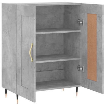 vidaXL Sideboard Concrete Grey 69,5x34x90 cm Engineered Wood