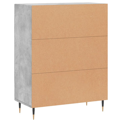 vidaXL Sideboard Concrete Grey 69,5x34x90 cm Engineered Wood