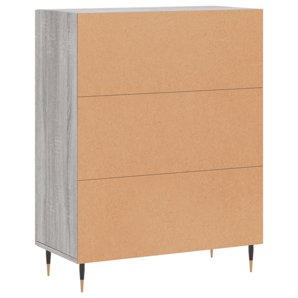 vidaXL Sideboard Grey Sonoma 69.5x34x90 cm Engineered Wood