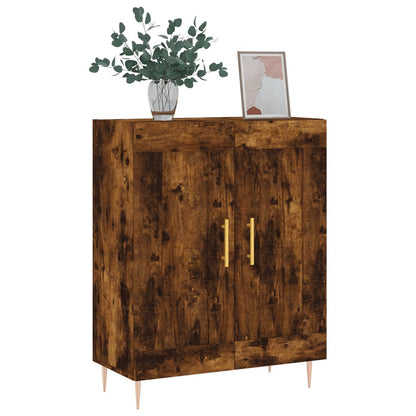 vidaXL Sideboard Smoked Oak 69,5x34x90 cm Engineered Wood