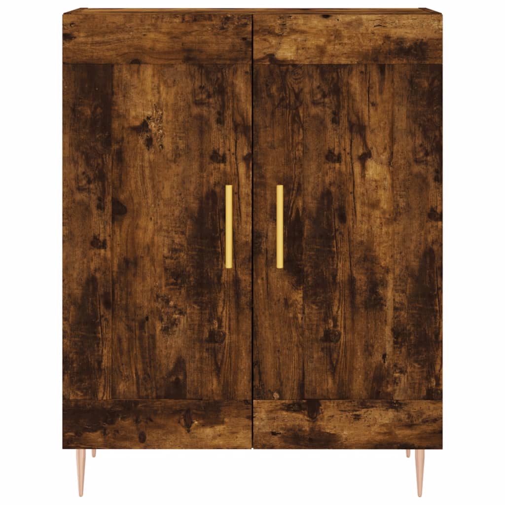 vidaXL Sideboard Smoked Oak 69,5x34x90 cm Engineered Wood