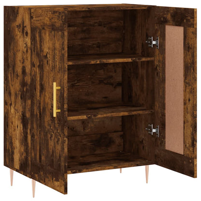 vidaXL Sideboard Smoked Oak 69,5x34x90 cm Engineered Wood