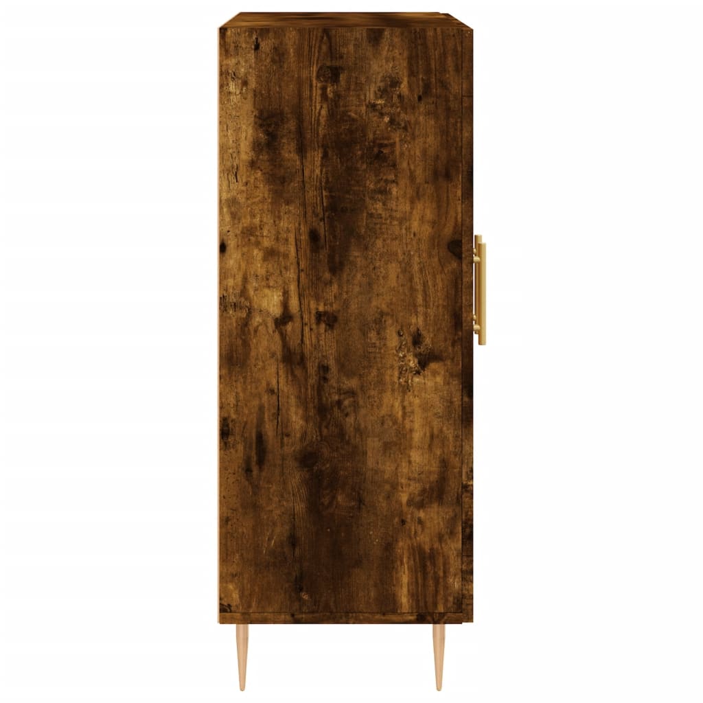 vidaXL Sideboard Smoked Oak 69,5x34x90 cm Engineered Wood