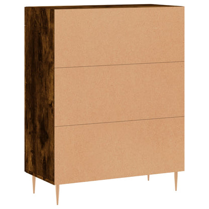 vidaXL Sideboard Smoked Oak 69,5x34x90 cm Engineered Wood