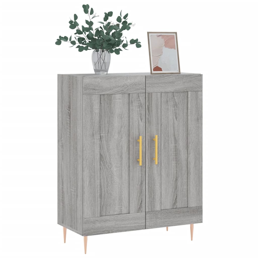 vidaXL Sideboard Grey Sonoma 69,5x34x90 cm Engineered Wood
