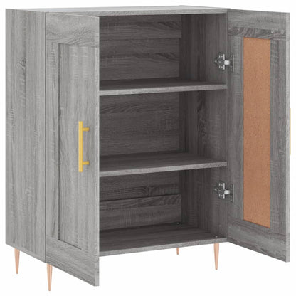 vidaXL Sideboard Grey Sonoma 69.5x34x90 cm Engineered Wood