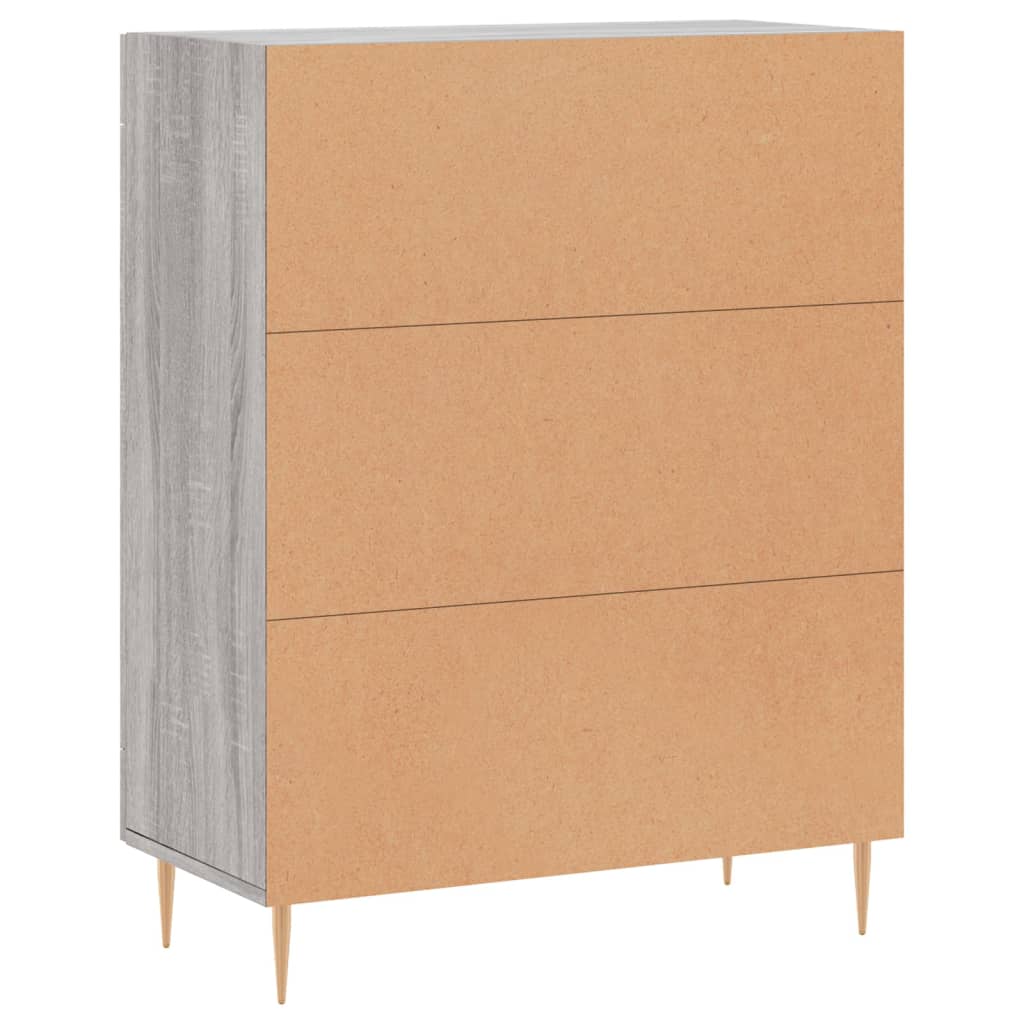 vidaXL Sideboard Grey Sonoma 69,5x34x90 cm Engineered Wood