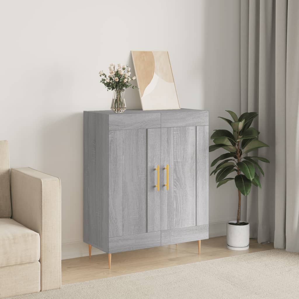 vidaXL Sideboard Grey Sonoma 69,5x34x90 cm Engineered Wood