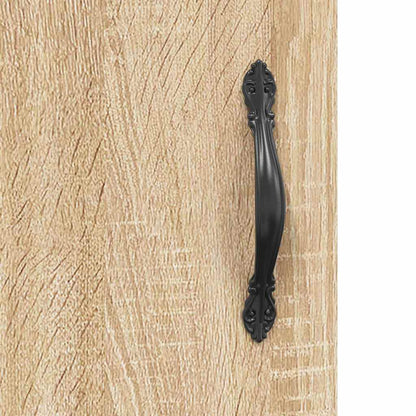vidaXL Sideboard Sonoma oak 69.5 x 34 x 90 cm Engineered Wood and Iron