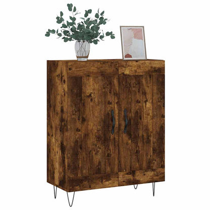 vidaXL Sideboard Smoked Oak 69.5x34x90 cm Engineered Wood