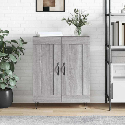 vidaXL Sideboard Grey Sonoma 69.5x34x90 cm Engineered Wood