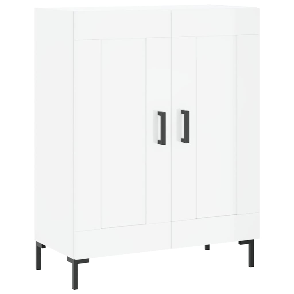 vidaXL Sideboard High Gloss White 69.5x34x90 cm Engineered Wood