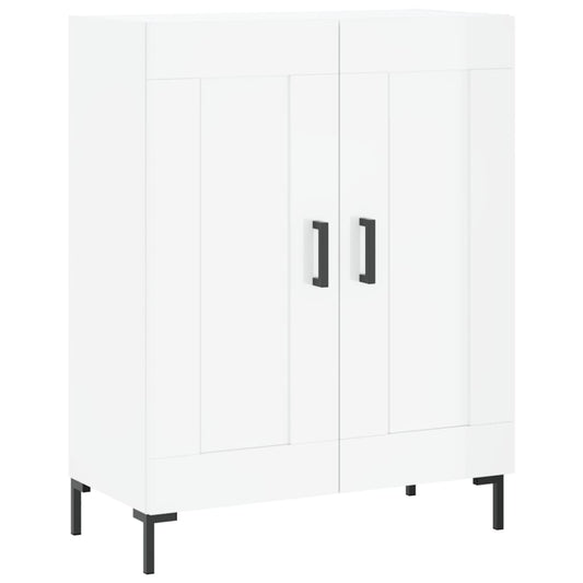 vidaXL Sideboard High Gloss White 69.5x34x90 cm Engineered Wood