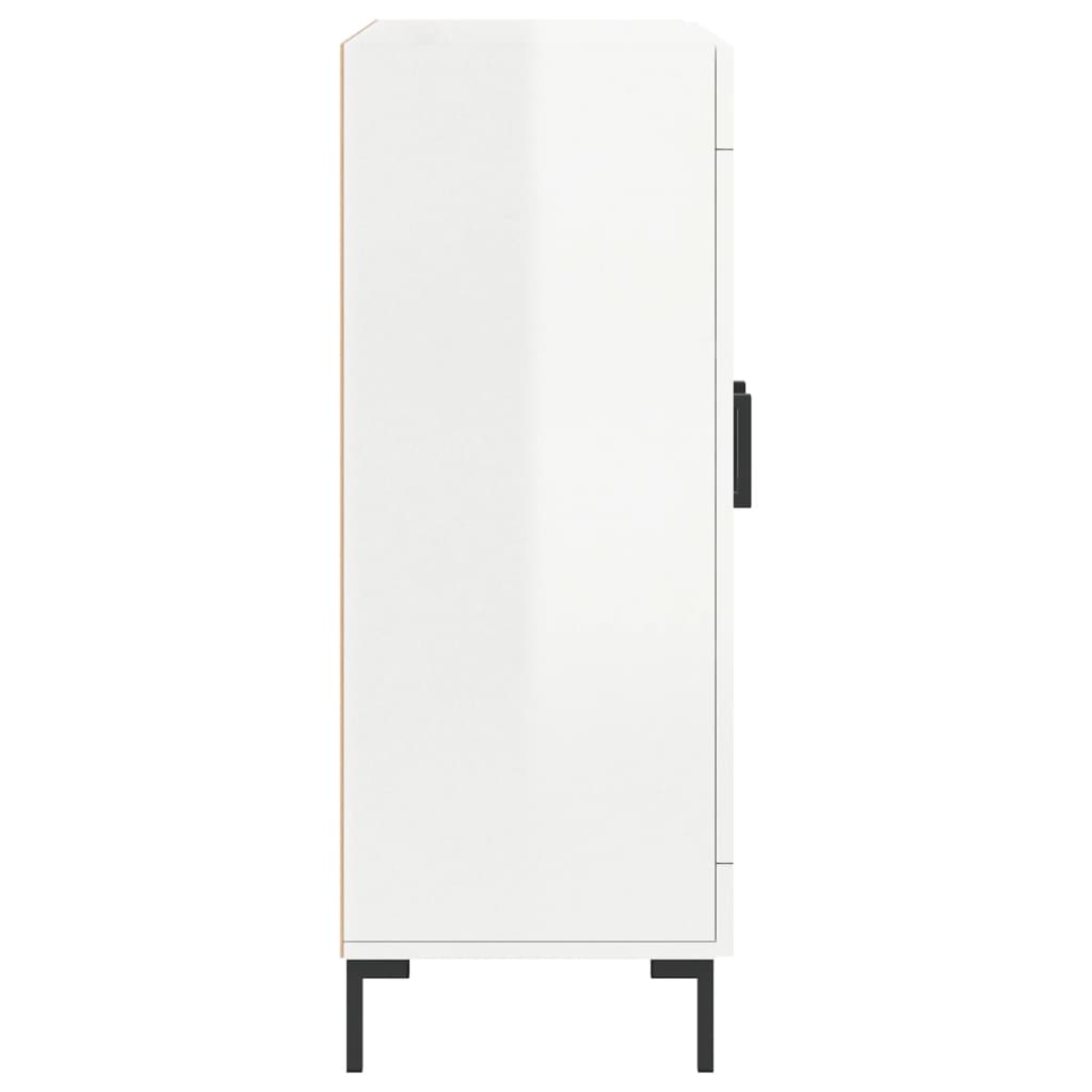 vidaXL Sideboard High Gloss White 69.5x34x90 cm Engineered Wood