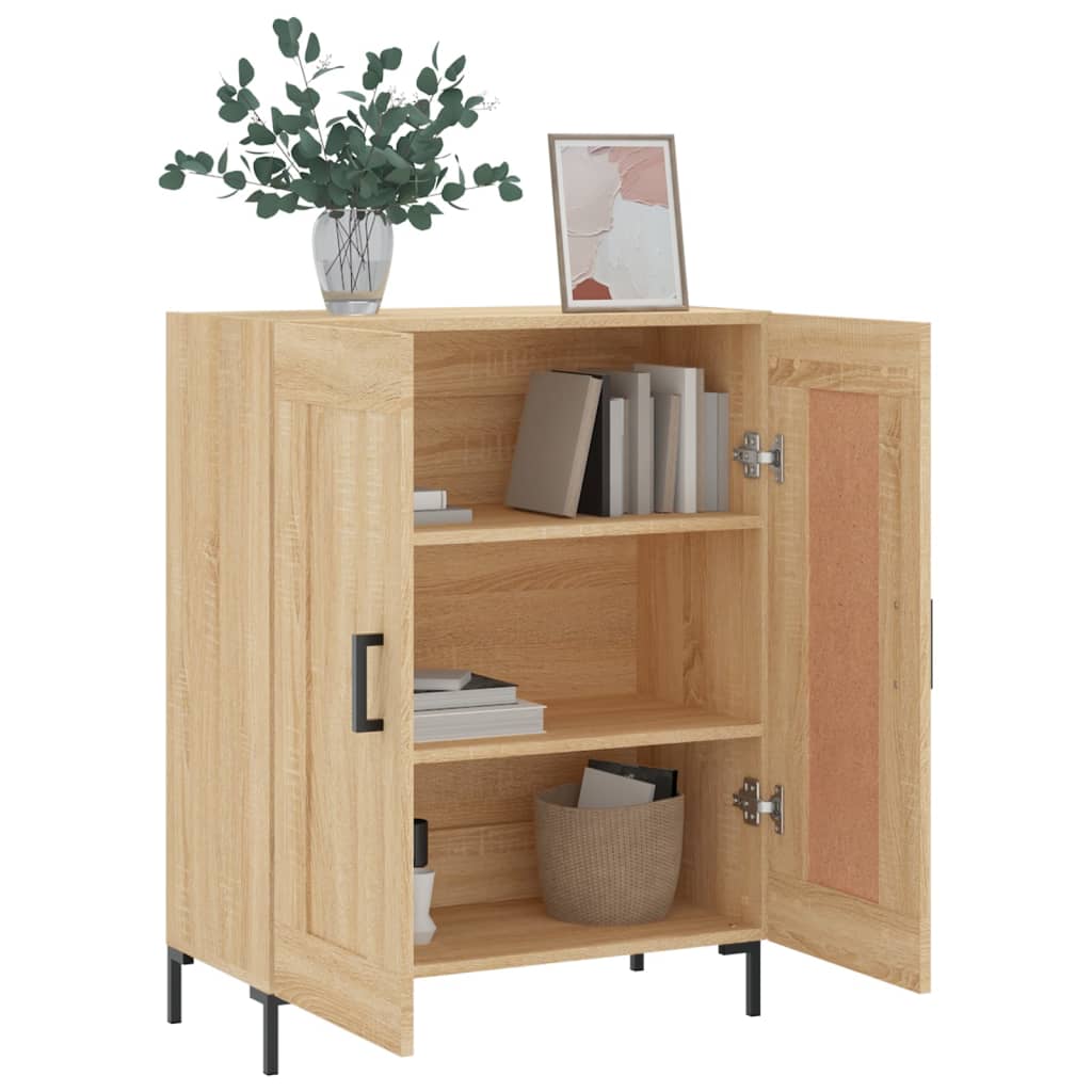 vidaXL Sideboard Sonoma Oak 69,5x34x90 cm Engineered Wood