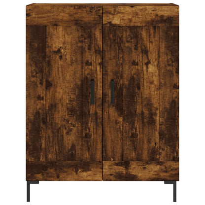 vidaXL Sideboard Smoked Oak 69,5x34x90 cm Engineered Wood