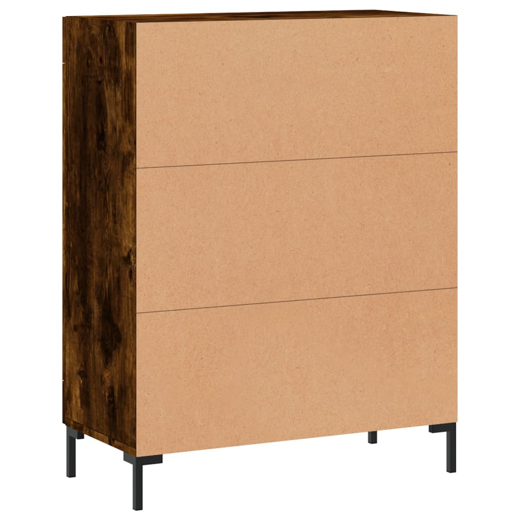 vidaXL Sideboard Smoked Oak 69,5x34x90 cm Engineered Wood