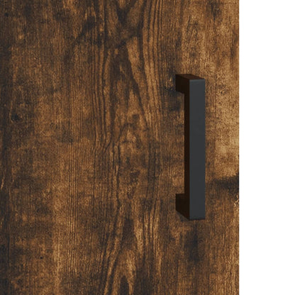 vidaXL Sideboard Smoked Oak 69,5x34x90 cm Engineered Wood