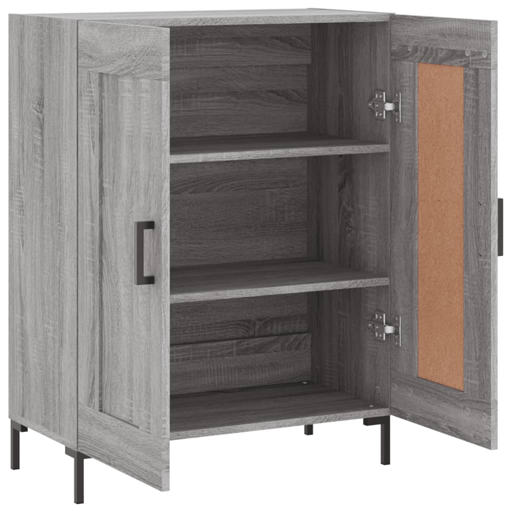 vidaXL Sideboard Grey Sonoma 69.5x34x90 cm Engineered Wood