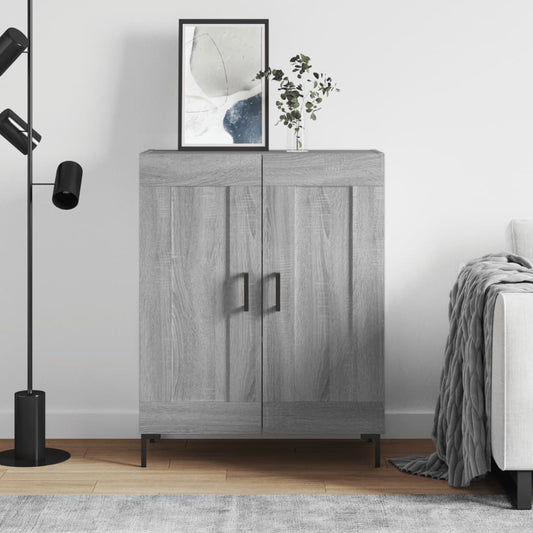 vidaXL Sideboard Grey Sonoma 69.5x34x90 cm Engineered Wood