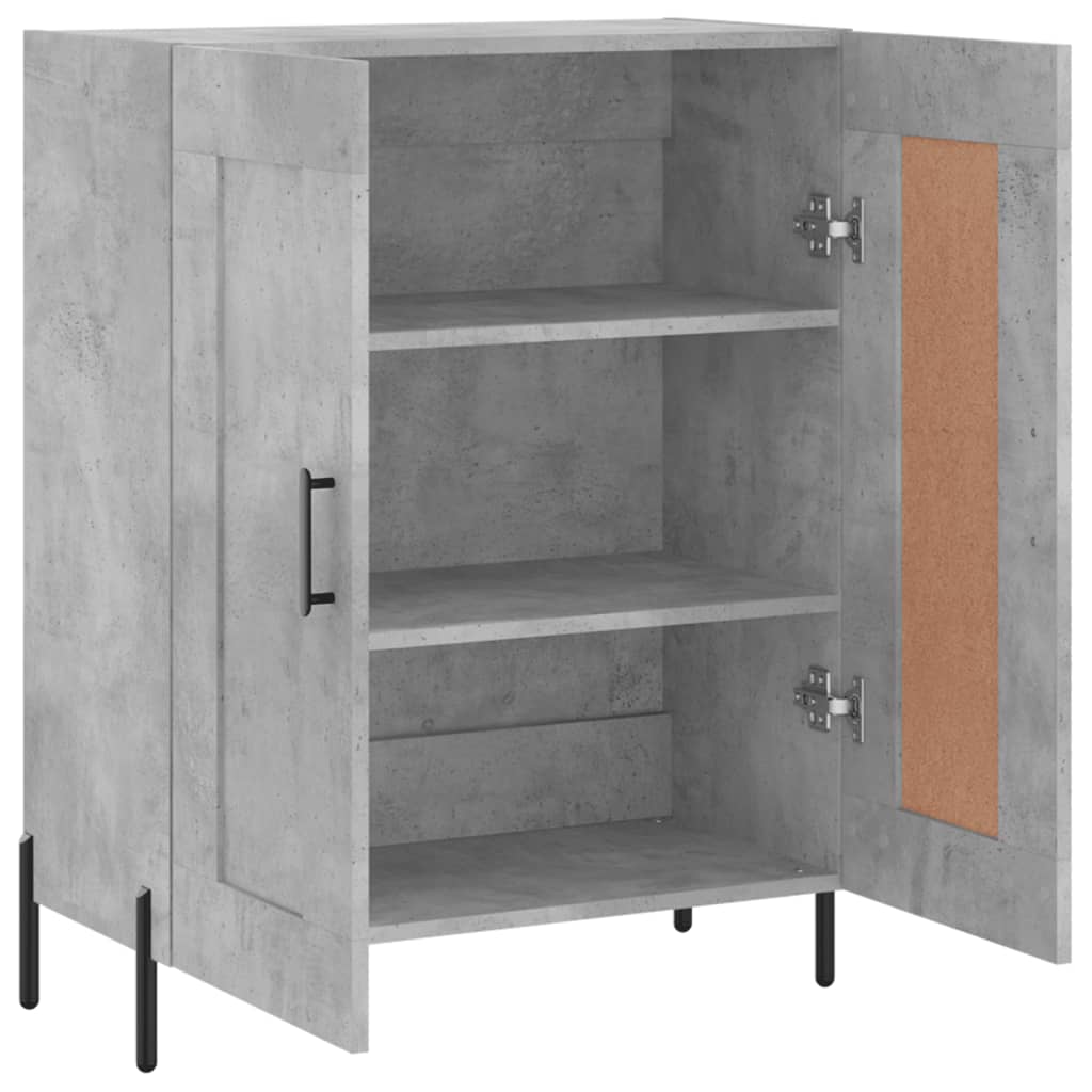 vidaXL Sideboard Concrete Grey 69.5x34x90 cm Engineered Wood