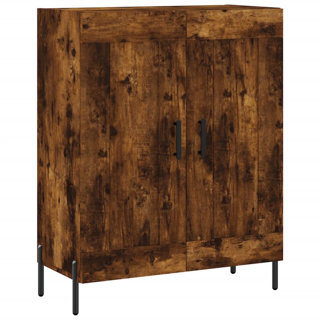 vidaXL Sideboard Smoked Oak 69.5x34x90 cm Engineered Wood