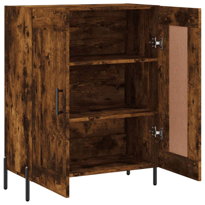 vidaXL Sideboard Smoked Oak 69.5x34x90 cm Engineered Wood
