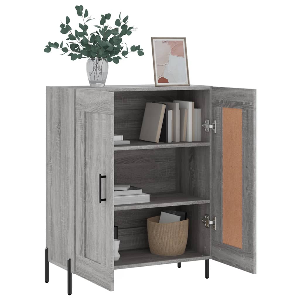 vidaXL Sideboard Grey Sonoma 69,5x34x90 cm Engineered Wood