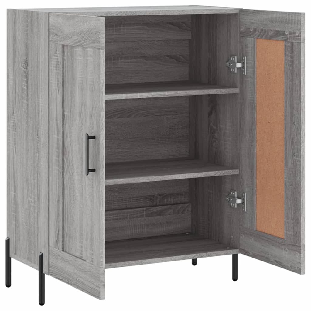 vidaXL Sideboard Grey Sonoma 69.5x34x90 cm Engineered Wood