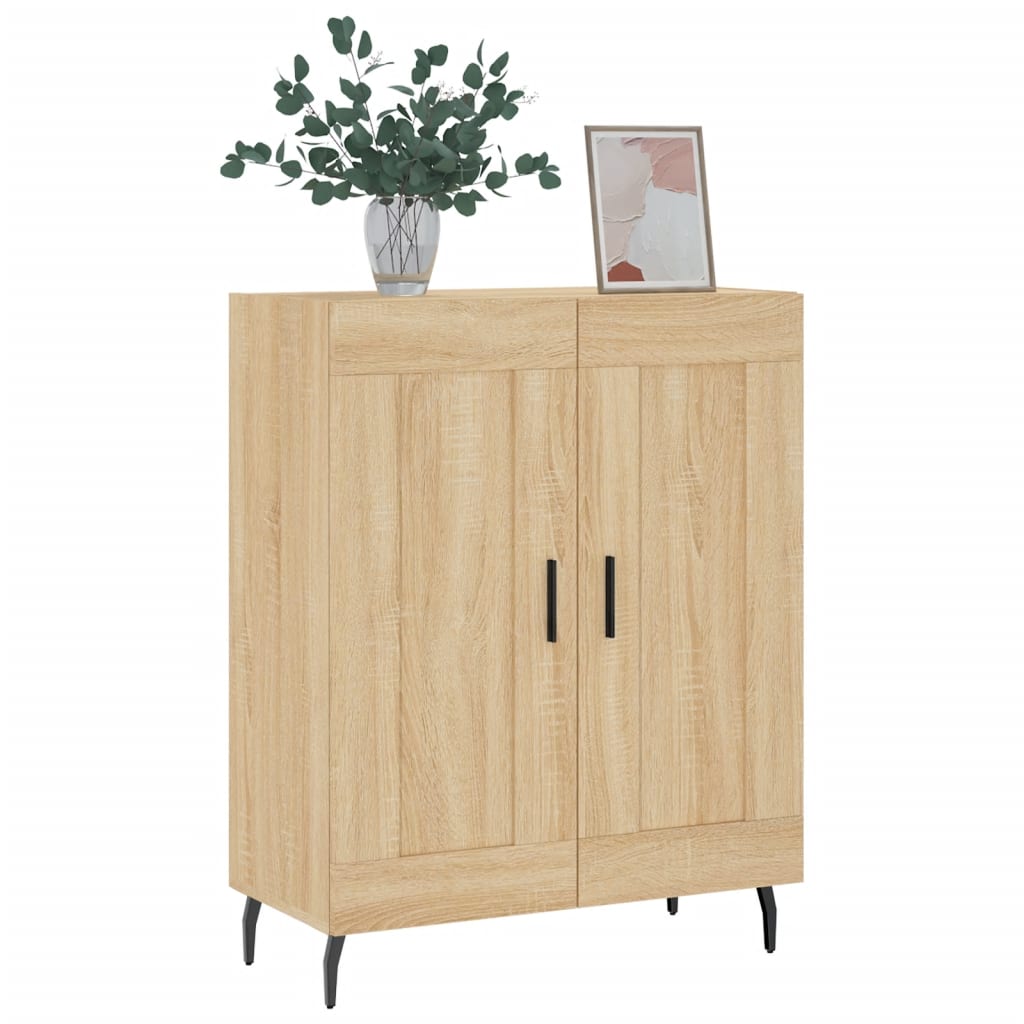vidaXL Sideboard Sonoma Oak 69,5x34x90 cm Engineered Wood