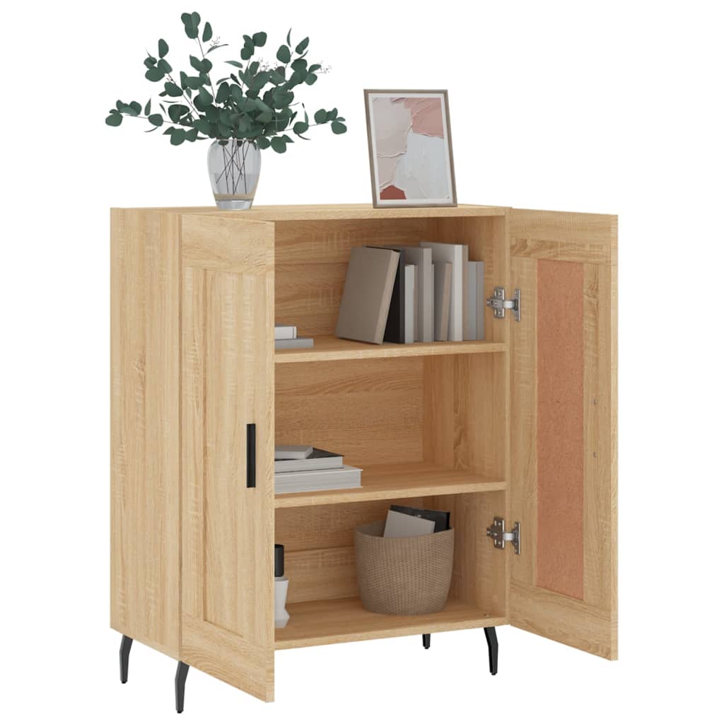 vidaXL Sideboard Sonoma Oak 69,5x34x90 cm Engineered Wood