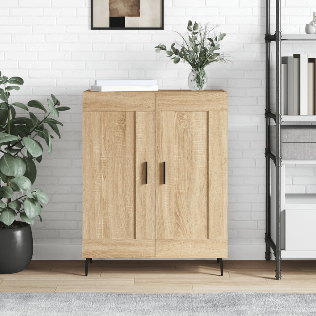 vidaXL Sideboard Sonoma Oak 69,5x34x90 cm Engineered Wood