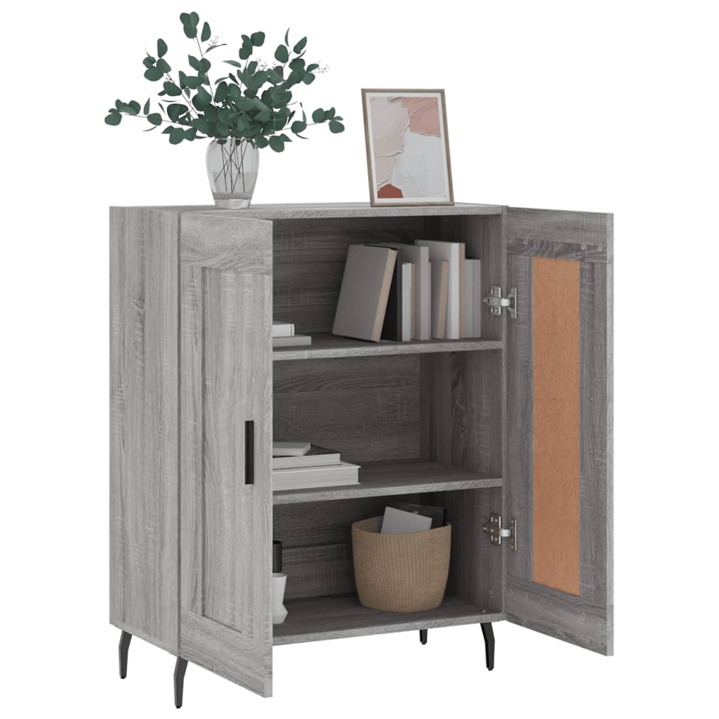 vidaXL Sideboard Grey Sonoma 69,5x34x90 cm Engineered Wood