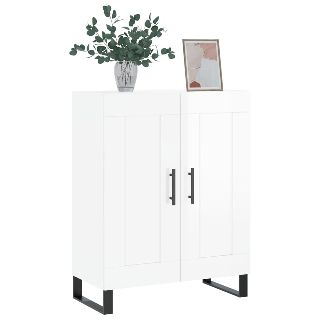 vidaXL Sideboard High Gloss White 69,5x34x90 cm Engineered Wood
