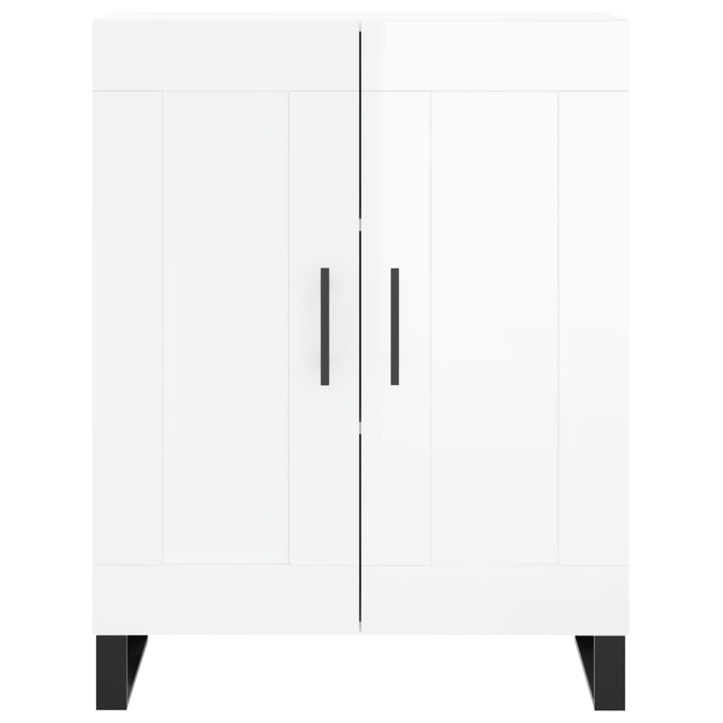 vidaXL Sideboard High Gloss White 69,5x34x90 cm Engineered Wood