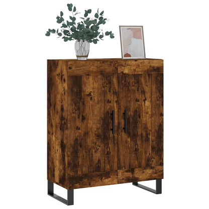 vidaXL Sideboard Smoked Oak 69,5x34x90 cm Engineered Wood