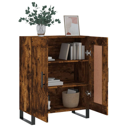 vidaXL Sideboard Smoked Oak 69,5x34x90 cm Engineered Wood