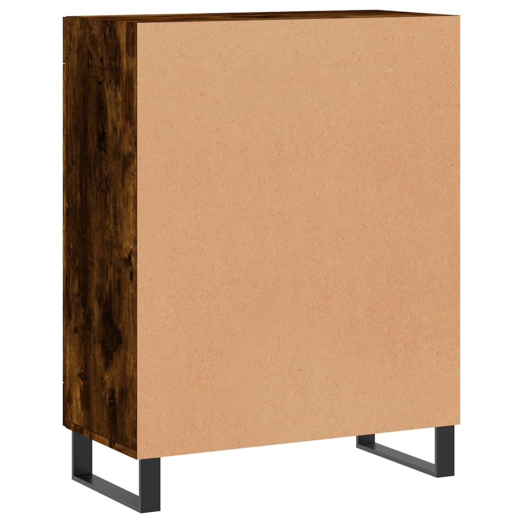 vidaXL Sideboard Smoked Oak 69,5x34x90 cm Engineered Wood