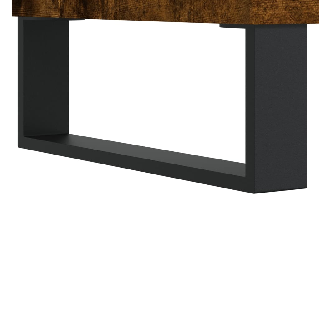 vidaXL Sideboard Smoked Oak 69,5x34x90 cm Engineered Wood
