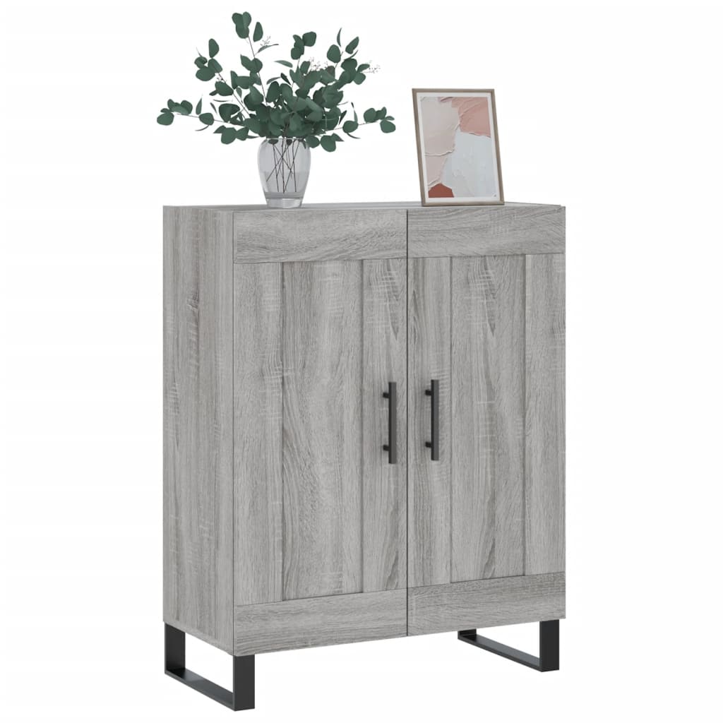 vidaXL Sideboard Grey Sonoma 69.5x34x90 cm Engineered Wood